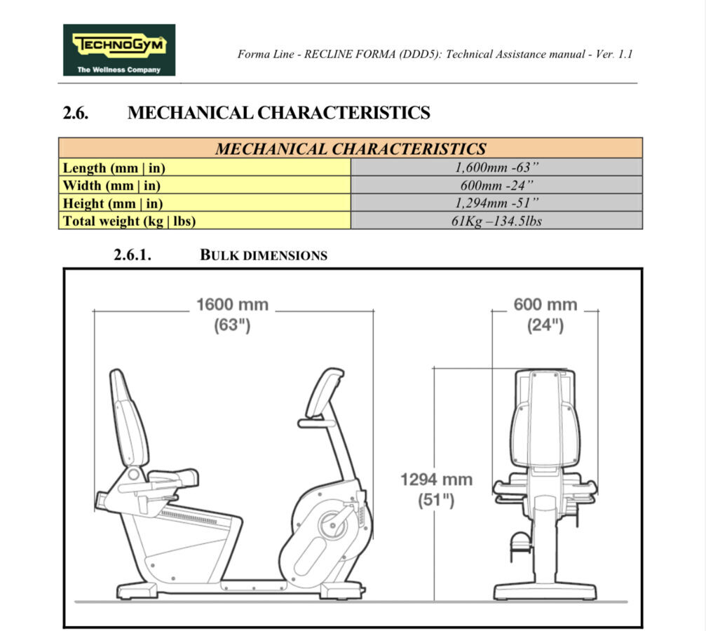Technogym New Recline Bike 1000 UNITY Exercise bikes Catalog Gym
