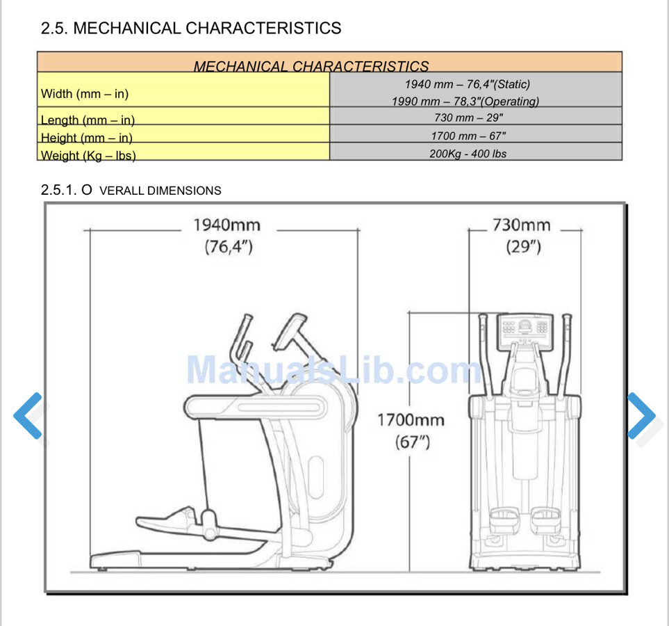 Technogym Excite Vario 700SP - Elliptical Machine - Catalog - Gym Service